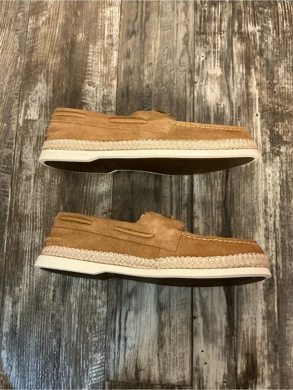 Sperry Men's Suede Boat Shoe in Tan Size 12